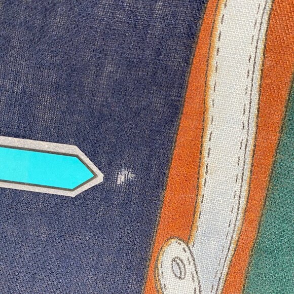 Vintage Italian Womens Rayon Scarf | Equestrian Belt Print | Preppy Old Money - Picture 6 of 6